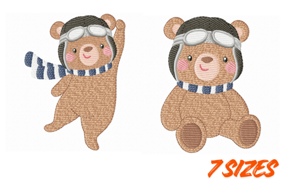 2 Pilot Bear Embroidery Design Set: A Designer's Review