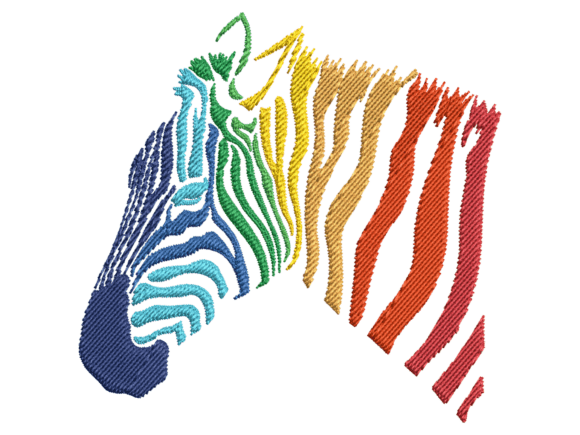 Colorful Zebra Embroidery: A Holiday Design Review