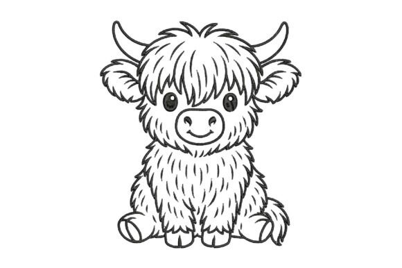 Cute Highland Cow Embroidery: A Seller's Review