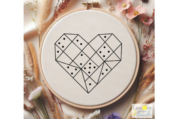 Geo Heart Domino: Hand Embroidery Review