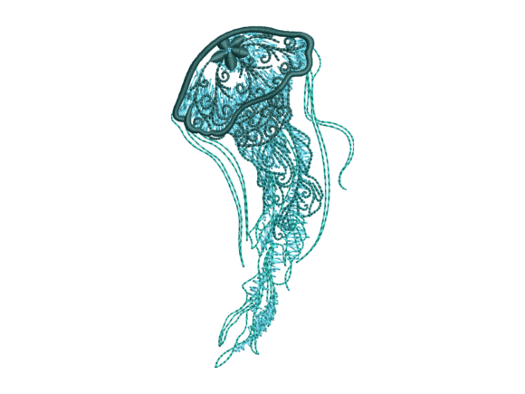 Lace Jellyfish Embroidery: A Craft Fair Review