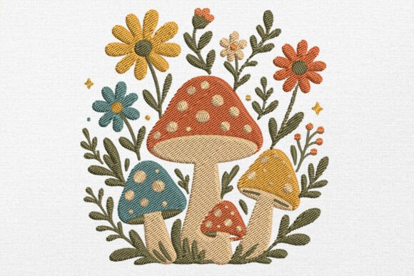 Mushroom Floral Embroidery Design: A Maker's Review